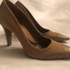 Gianni Bini Tan Suede Heels